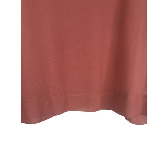 2/$30 ZARA XS Woman Rose Pink V-Neck Blouse Sheer Overlay - Picture 10 of 14